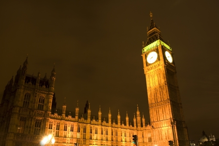 Big Ben and Parliament at nightの写真素材
