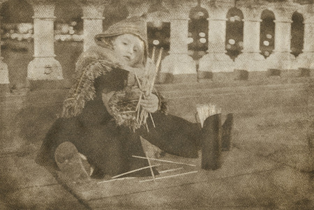 The Little Match Girl fairy tale reproduction