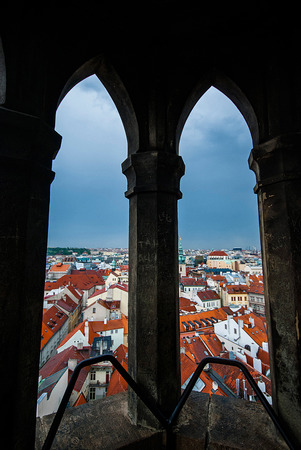 Beautiful old town Prague scenery, Czech republicの写真素材
