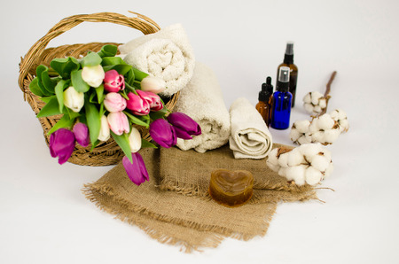 luxury handmade organic soap bars scented varietyの写真素材