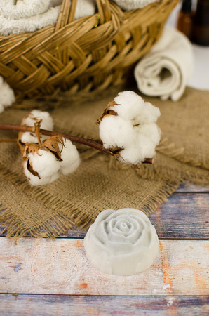 luxury handmade organic soap bars scented varietyの写真素材