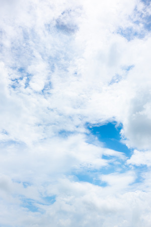 clear blue sky with white clouds on good weather.blue sky on sunlight background.skyscape.cloudscape.beautiful vast blue sky and fluffy clouds with some space.の写真素材