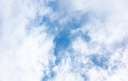 clear blue sky with white clouds on good weather.blue sky on sunlight...