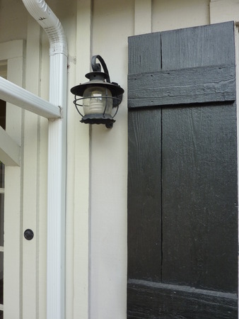old porch lightの写真素材