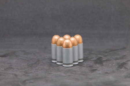 Bullet gun isolated on white background .の写真素材