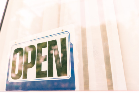 Open sign vintageの写真素材