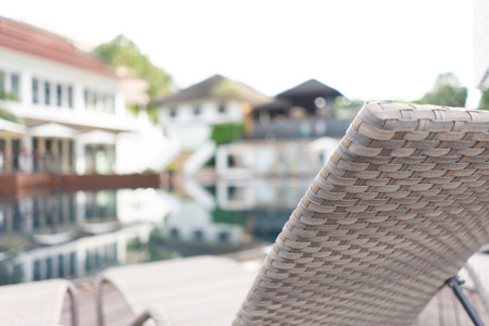 Swimming pool. Luxury hotel in Pattaya, Thailand. Summer beach vacation.の写真素材