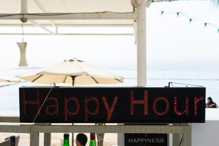 Beach bar with tropical fruits. The best moment at Pattaya, Thailandの写真素材