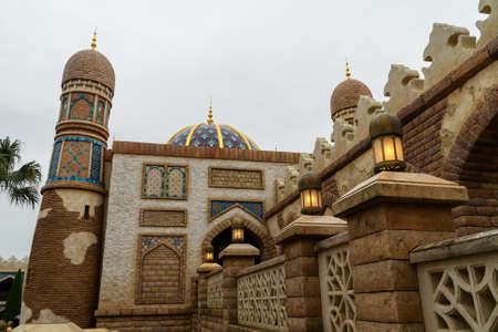 TOKYO, JAPAN - 25 NOVEMBER, 2019 : Tokyo Disneysea dome in the Aladdin cartoon story.のeditorial素材