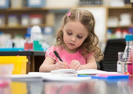 Children students learning in the classroom, Robotic and technology, STEM concepts.の素材