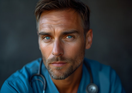 Nurse and Doctor concepts. Medical healthcare person portrait at hospital.の素材