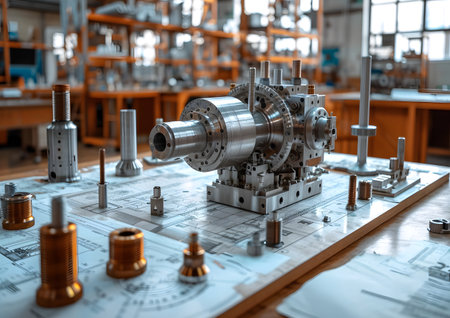 Gear and equipment, Civil and mechanical engineering concept.の素材
