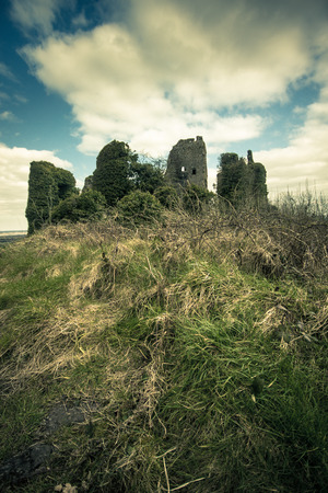 Irish castle ruinsのeditorial素材