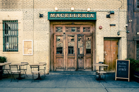 NEW YORK CITY - MARCH 13, 2015: Tourism point of interest location in NYC of view of quaint...