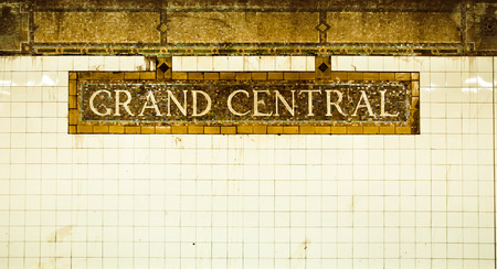 Grand Central Station Signの写真素材