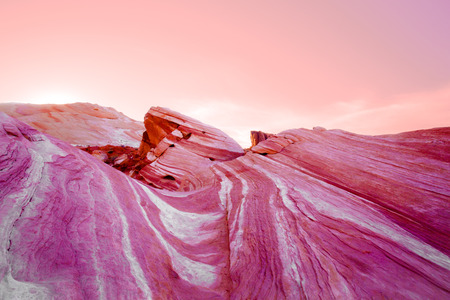 Valley of Fire Nevada, Fire Wave formation.の写真素材