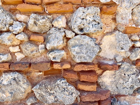 Rough brick and cement wall for backdrop