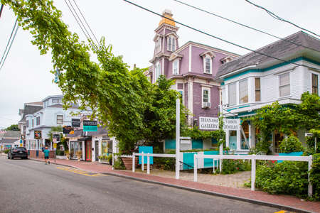 Provincetown, Massachusetts, USA - July 30, 2020: Street scene in Provincetown, MA on Cape Cod in...