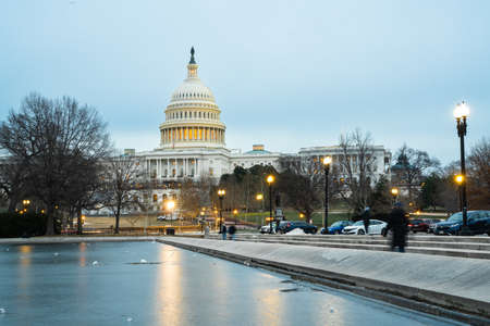 Washington DC - January 13, 2022:  View of the United States Capitol Building in Washington DCのeditorial素材