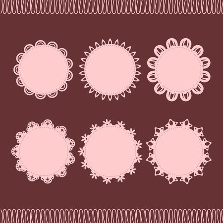 Lace framesのイラスト素材