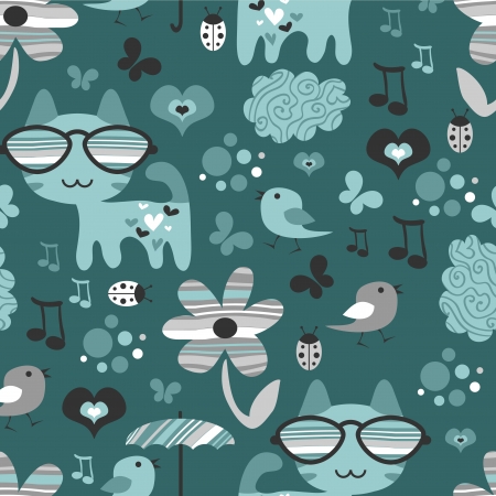 Cute seamless pattern designのイラスト素材