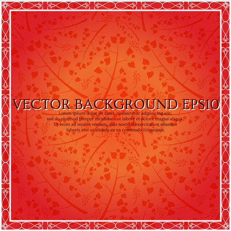 Card with decorative floral patternのイラスト素材