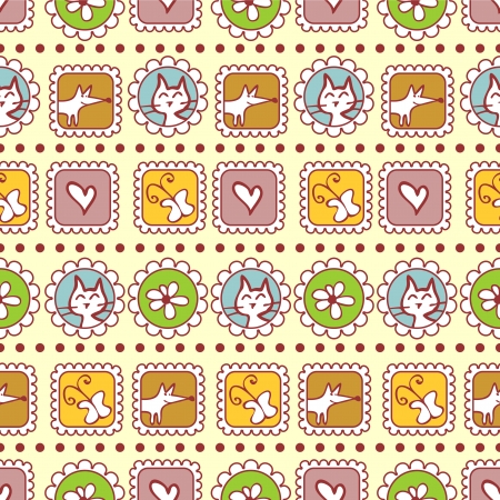 Cute childish seamless pattern designのイラスト素材