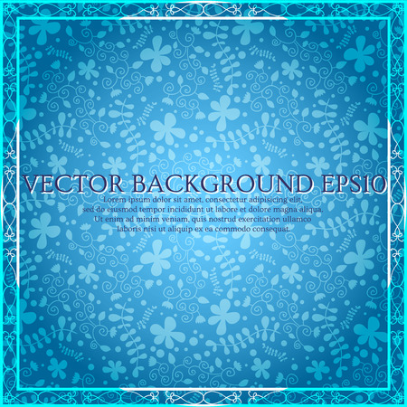 Card with decorative floral patternのイラスト素材