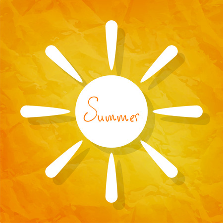 Sun on sunny backgroundのイラスト素材