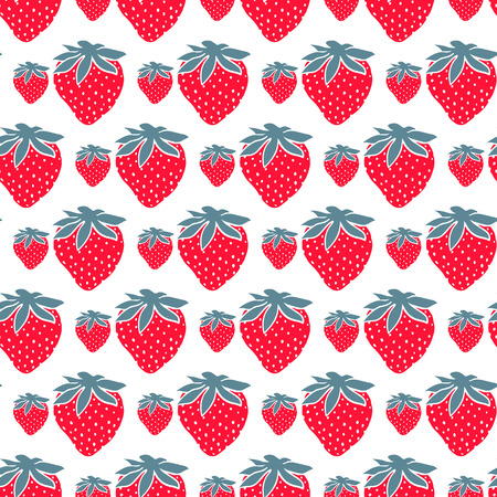 Seamless pattern with little strawberries  Vector seamless texture for wallpapers, pattern fills, web page backgroundsのイラスト素材