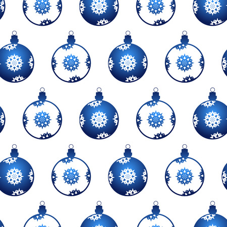 Seamless pattern with christmas balls. Vector seamless texture for wallpapers, pattern fills, web page backgroundsのイラスト素材