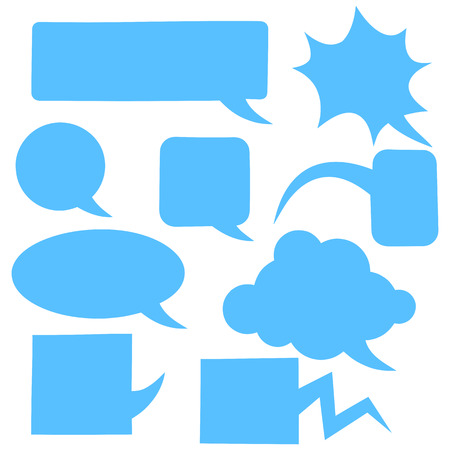Set of vector speech bubblesのイラスト素材