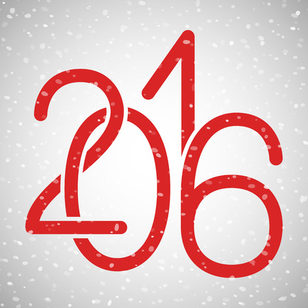 Happy New Year 2016 vector illustrationのイラスト素材