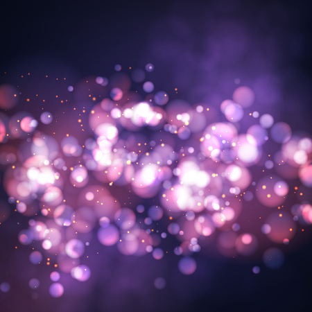 Blurred bokeh glow background, holiday, Christmas, shine, light, vector illustrationのイラスト素材