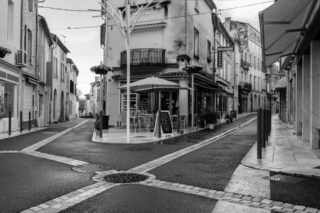 Langon street photography on black and whiteのeditorial素材