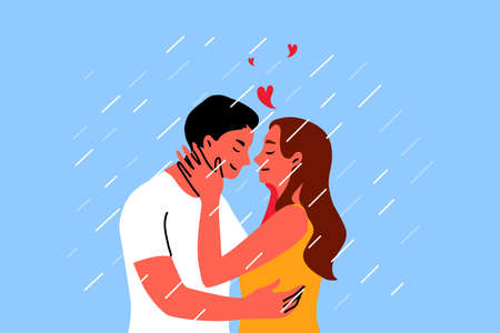 Couple, kiss, date, love conceptのイラスト素材