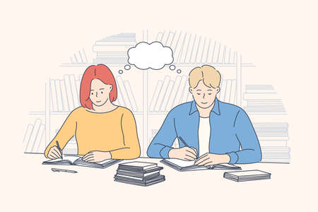 Education, preapration, learning, study conceptのイラスト素材