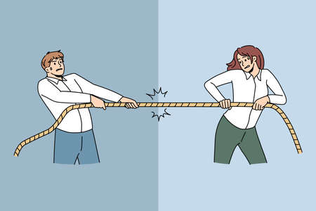 Business competition and rivalry concept.のイラスト素材