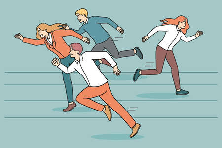 Weak woman quit race refuse compete with others