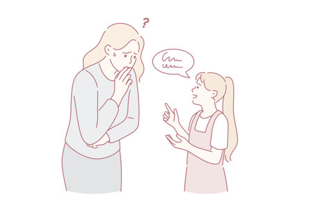 Communication problems and understanding conceptのイラスト素材