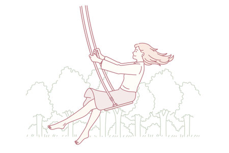 Summer leisure and activities concept.のイラスト素材