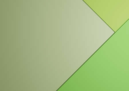 Top view 3D render of minimal colorful light, pastel, lime green and bright green paper composition...
