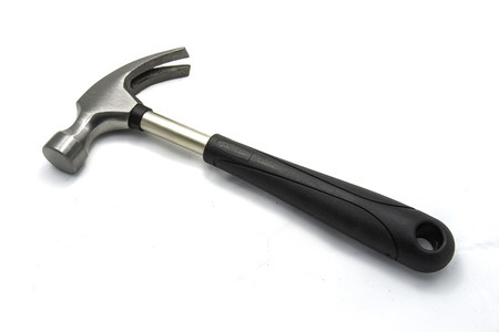 Hammer isolated on white backgroundの写真素材