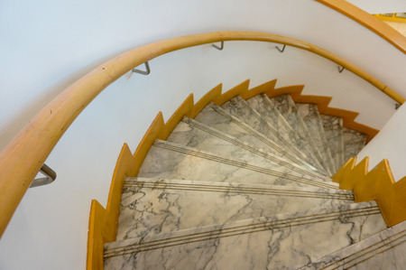 The spiral staircaseの写真素材