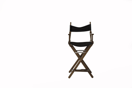 director's chair on a white backgroundの写真素材