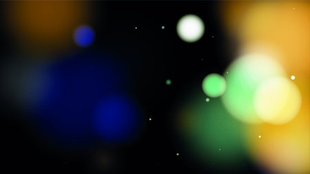 Bokeh Background. Beautiful Falling Blurred Confetti. Vector Colorful Snowflakes Falling Night Sky. Frosty Christmas Background. Fairy Magical New Year Design Background. Vector illustration.のイラスト素材