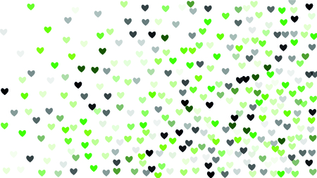 Beautiful Confetti Hearts Falling on Background. Invitation Template Background Design, Greeting Card, Poster. Valentine Day. Vector illustrationのイラスト素材