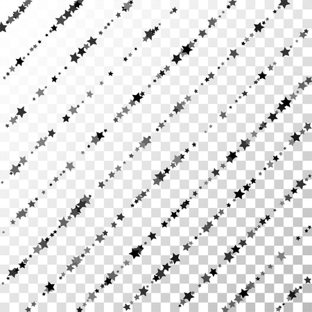 Black and gray stars confetti lines beautiful starry sky vector illustrationのイラスト素材