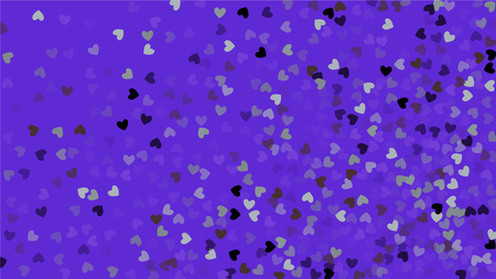 Beautiful Confetti Hearts Falling patternのイラスト素材
