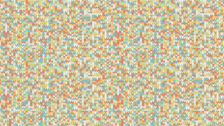 Knitting Melange Texture. Winter Sweater Holiday Design. Knit Background with Empty Space for Text. Vector Knitting Camouflage Patternのイラスト素材